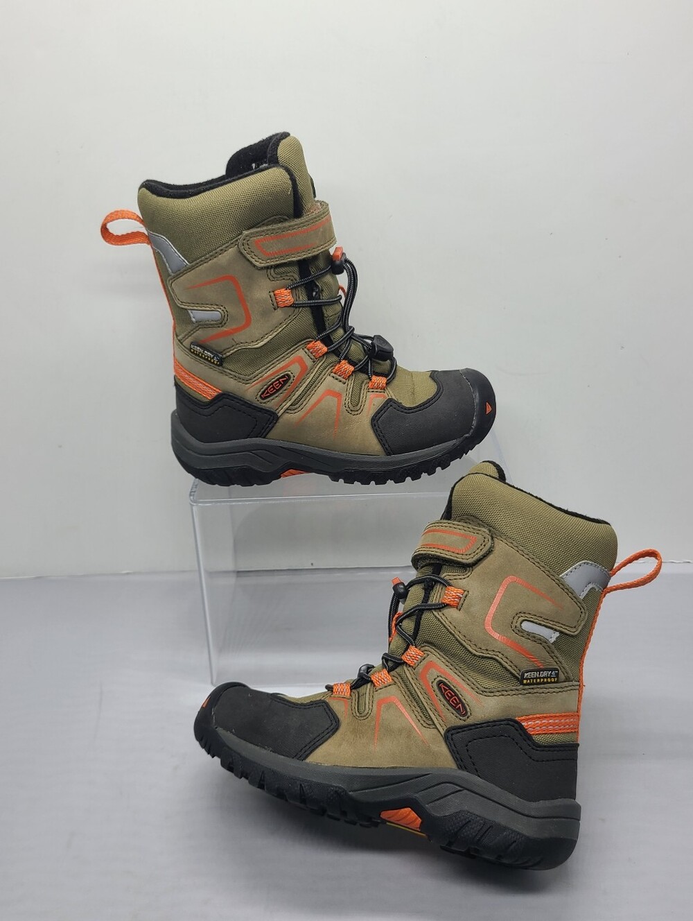 KEEN LEVO WATERPROOF WINTER BOOTS BLACK OLIVE - Unisex toddler 10C